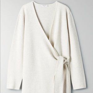 Aritzia Babaton Renzo Cardigan in White/Grey